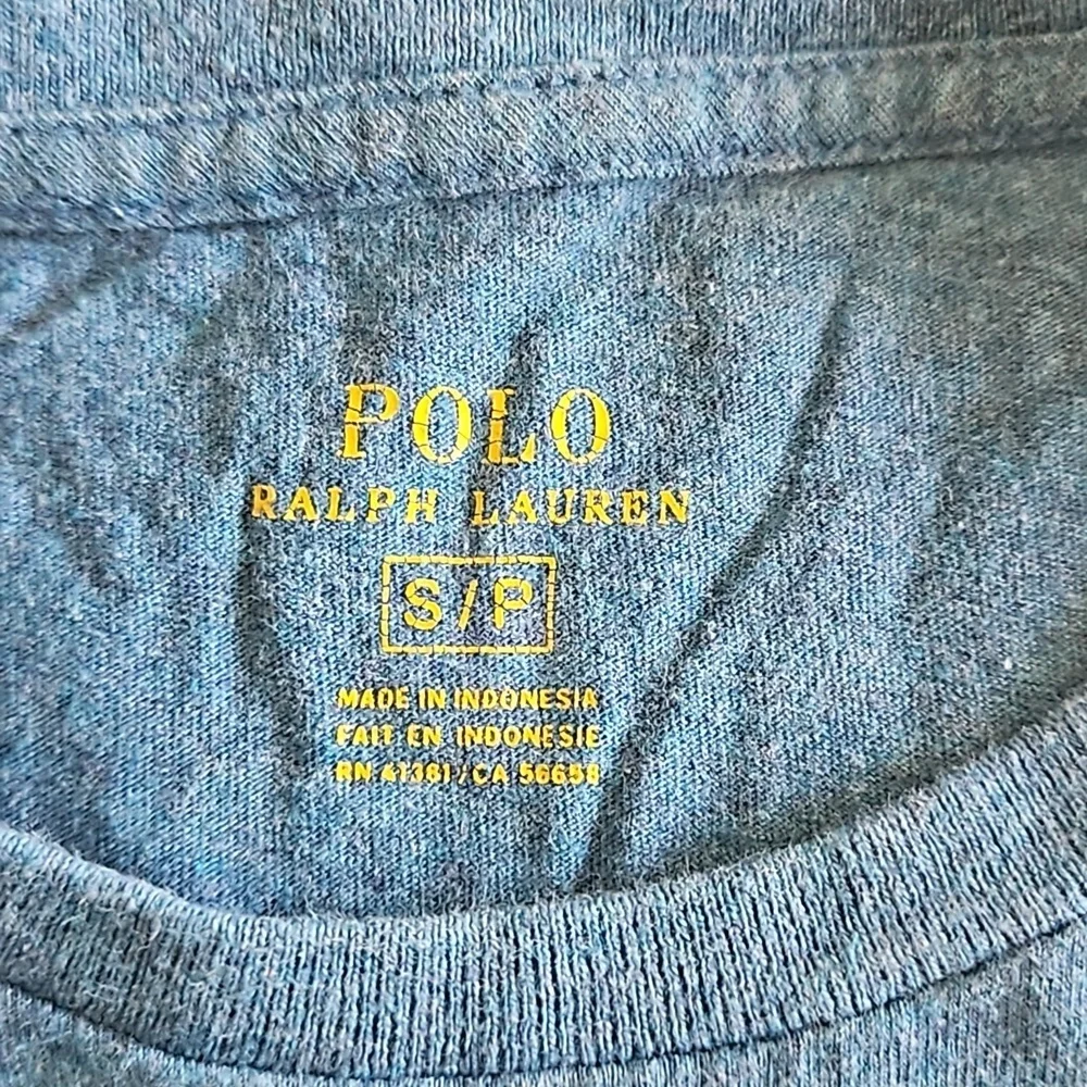 Polo Ralph Lauren long sleeve T shirt, blue, size S